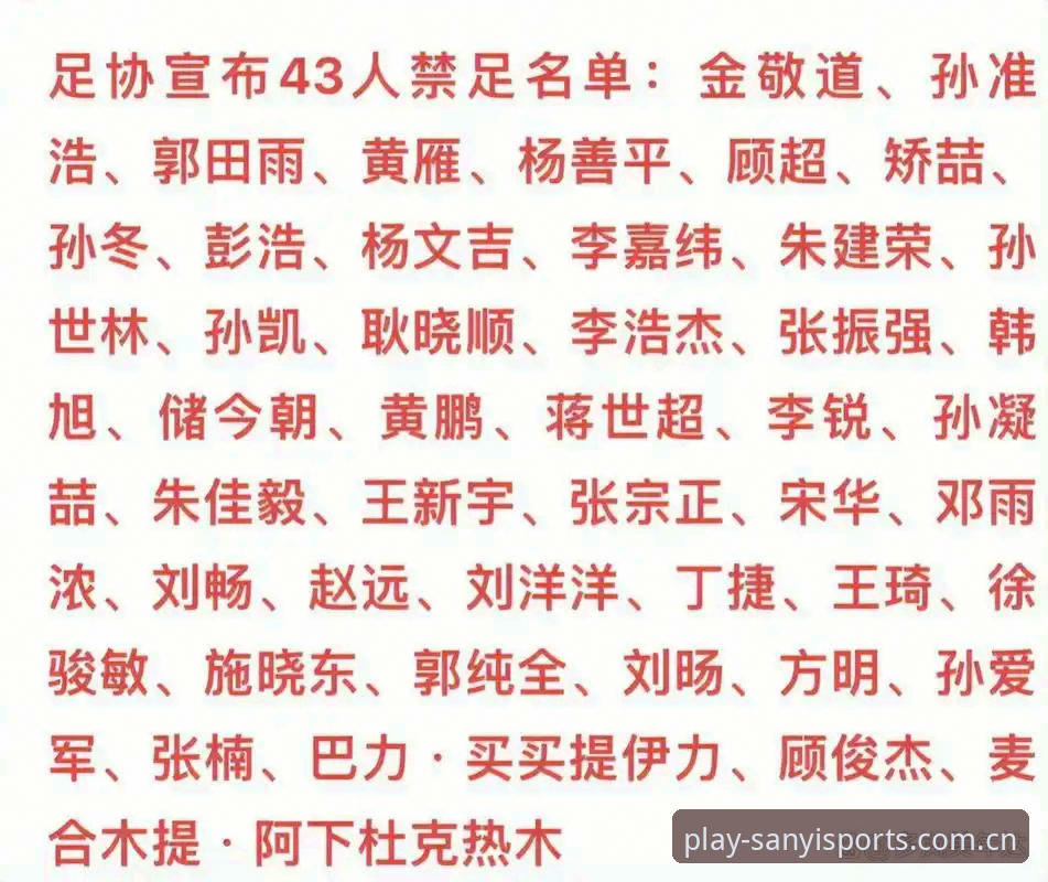 三亿体育下载链接 三亿体育平台解读足协第三批禁足名单:行业整顿的完整指南与深度分析